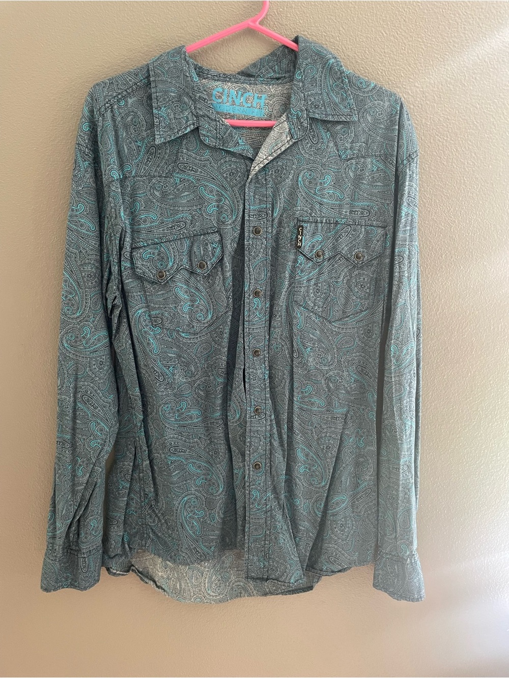 Men’s cinch button up